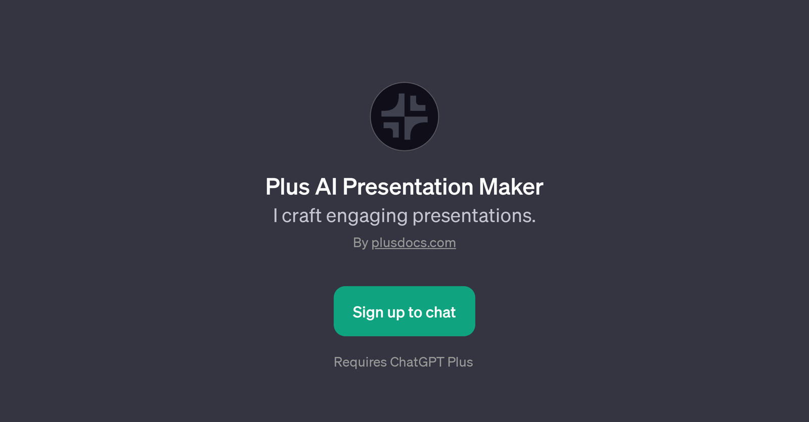 Plus AI Presentation Maker