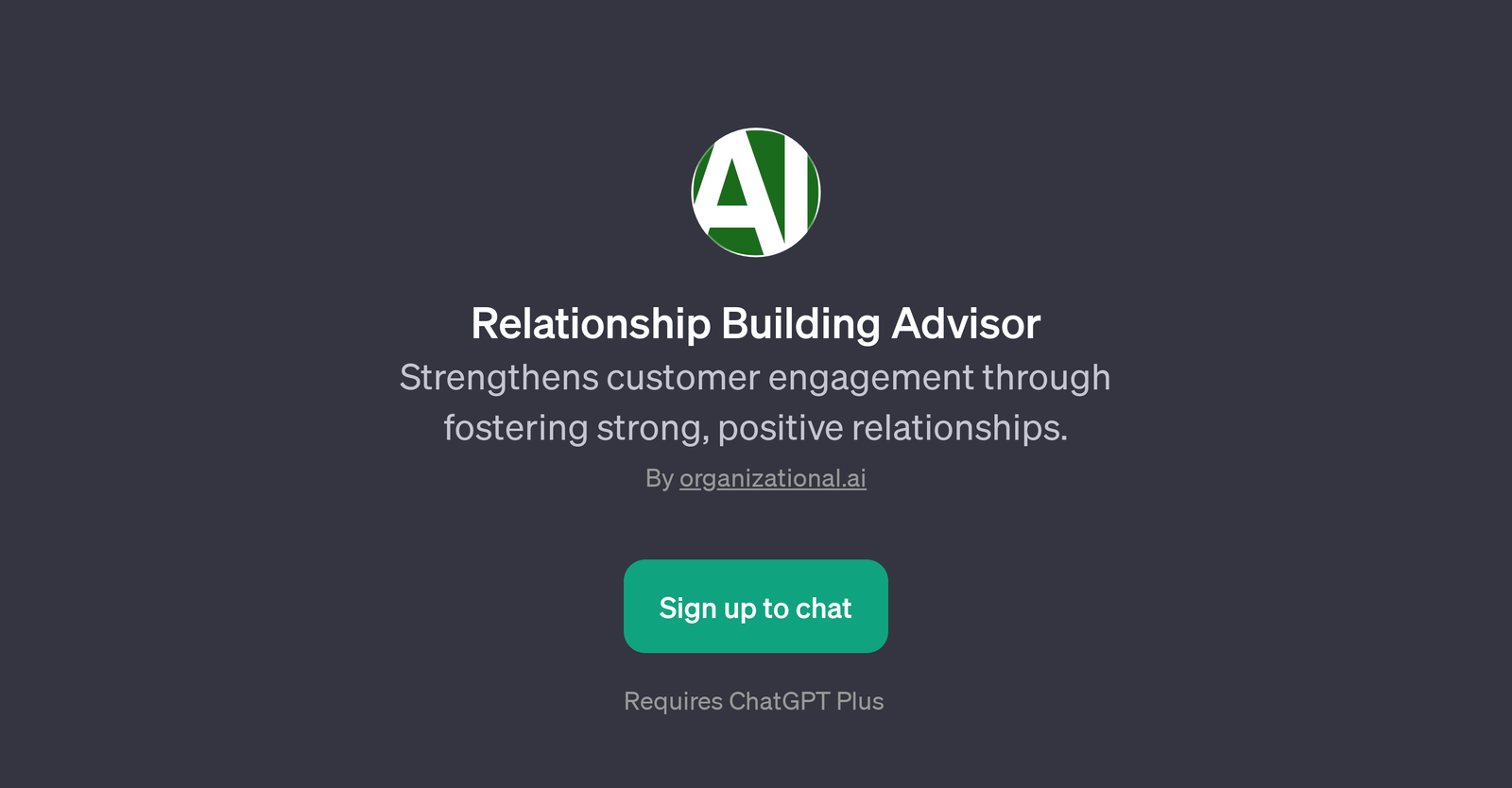 Relationship Building Advisor