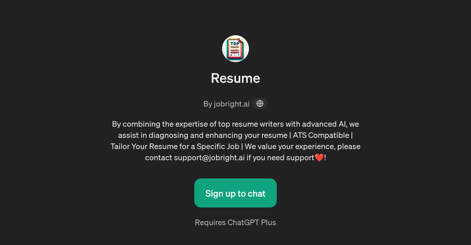 Resume by jobright.ai