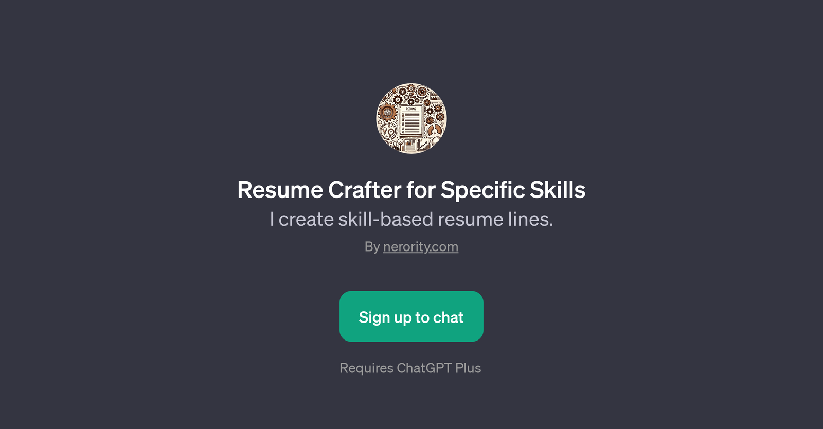 Resume Crafter for Specific Skills