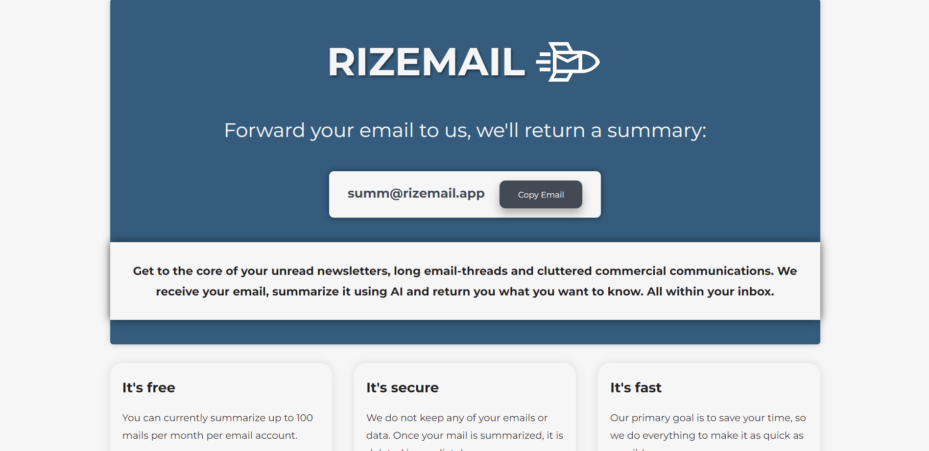 Rizemail featured