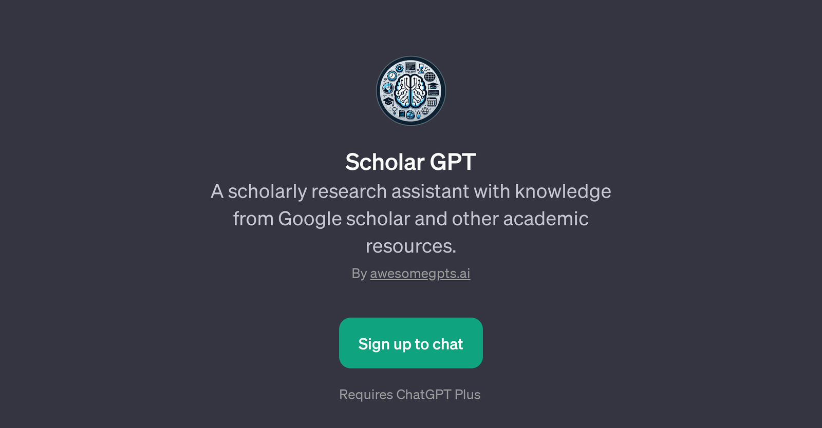 Scholar GPT