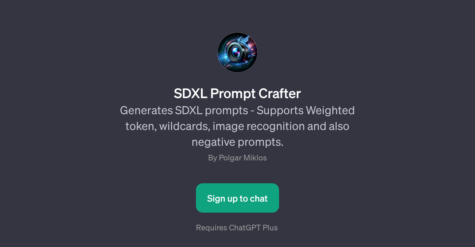 SDXL Prompt Crafter