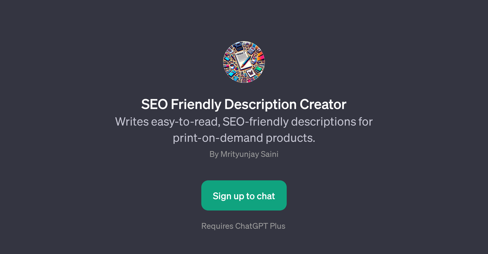 SEO Friendly Description Creator