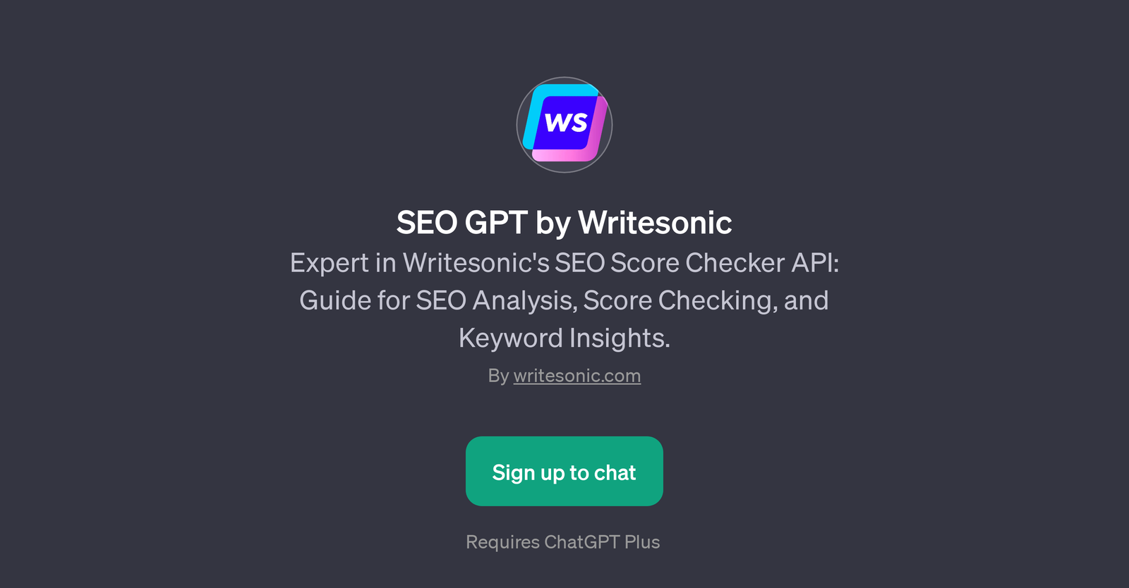 SEO GPT by Writesonic