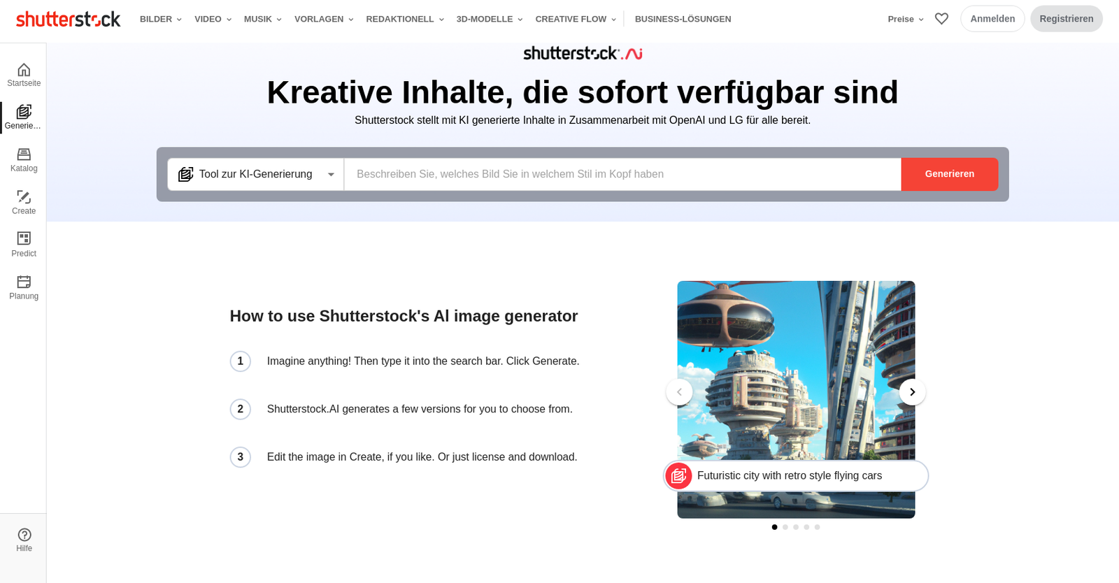 Shutterstock image generator