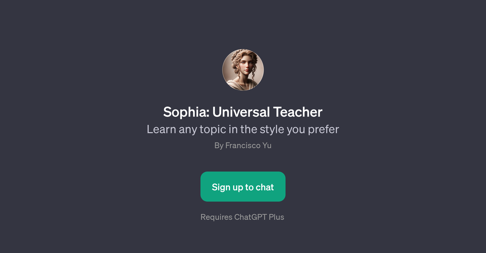 Sophia: Universal Teacher