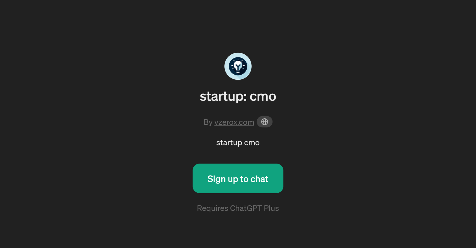 startup: cmo