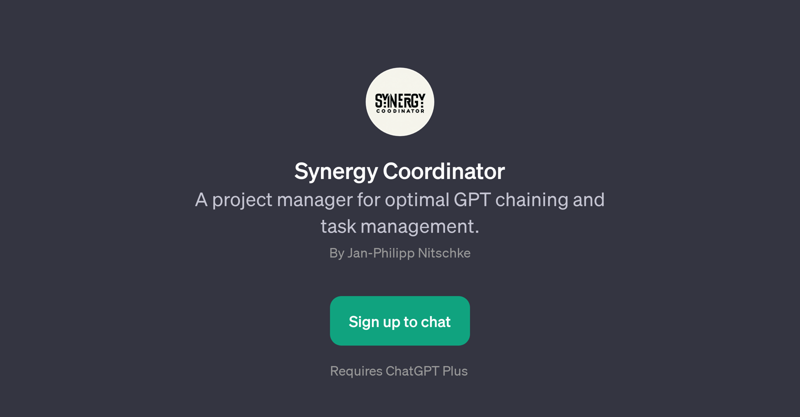 Synergy Coordinator