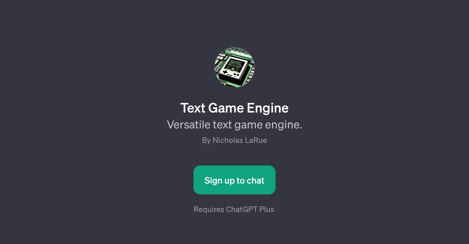 Text Game Engine