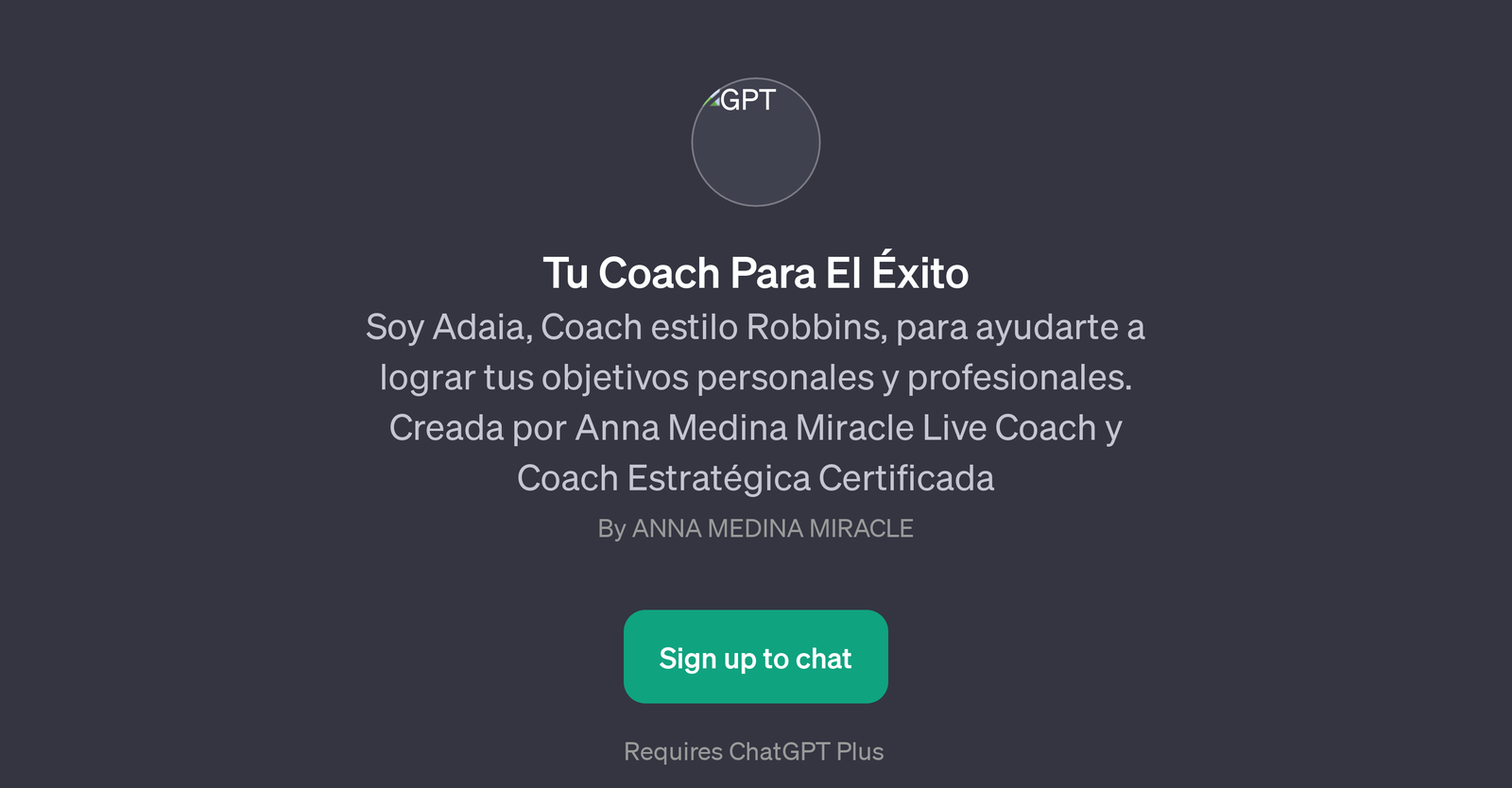 Tu Coach Para El xito