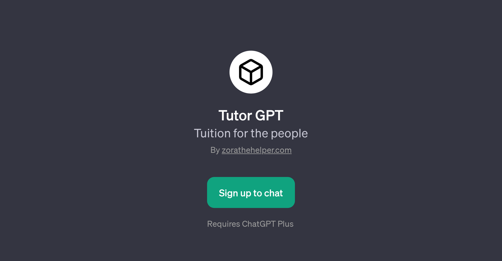 Tutor GPT