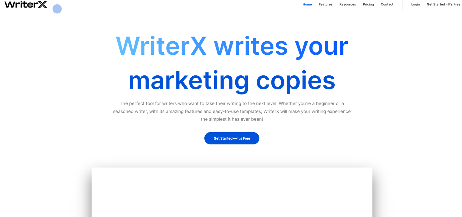 WriterX