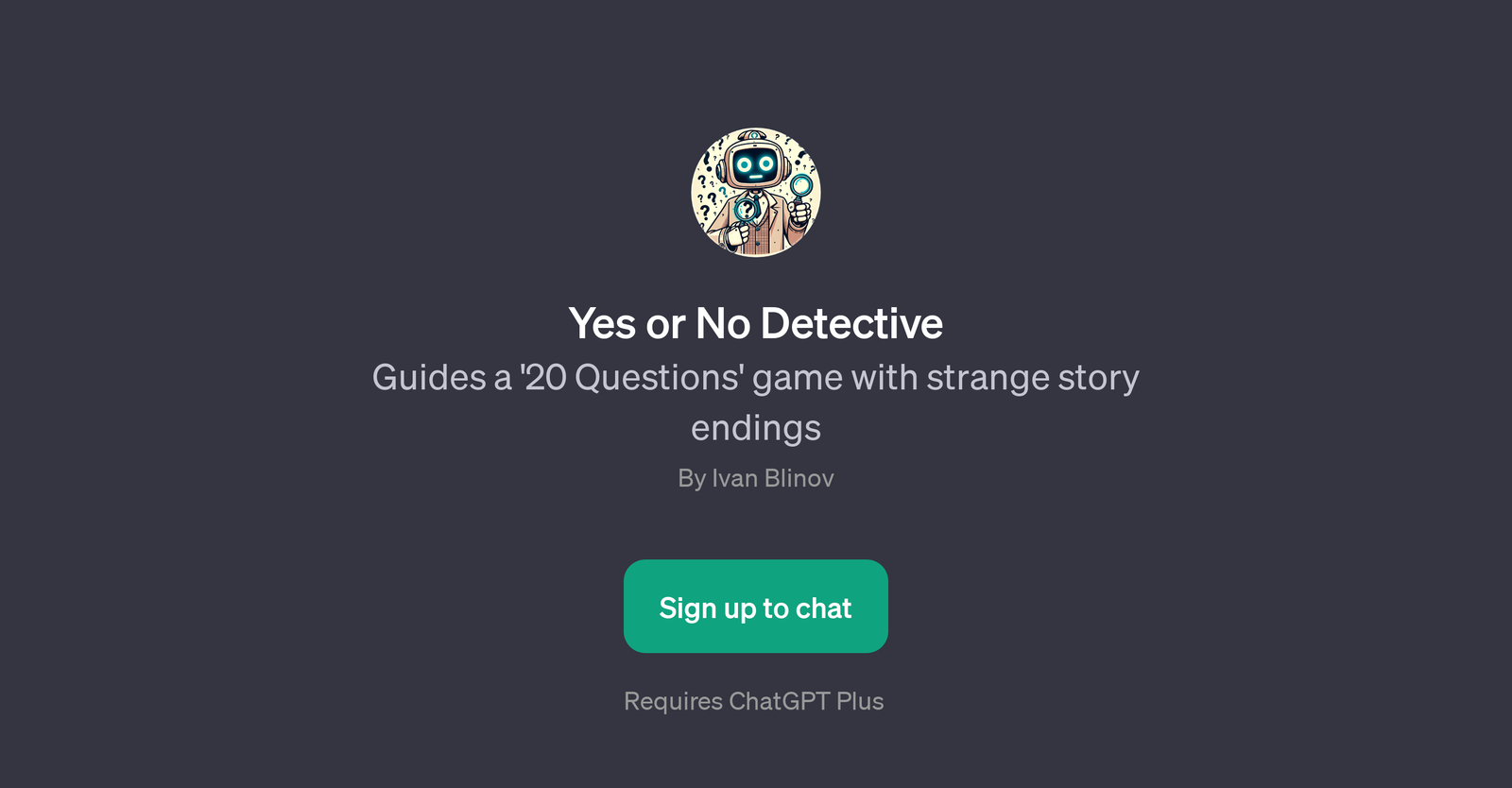 Yes or No Detective